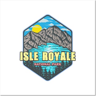 Isle Royale National Park Michigan Vintage Art Posters and Art